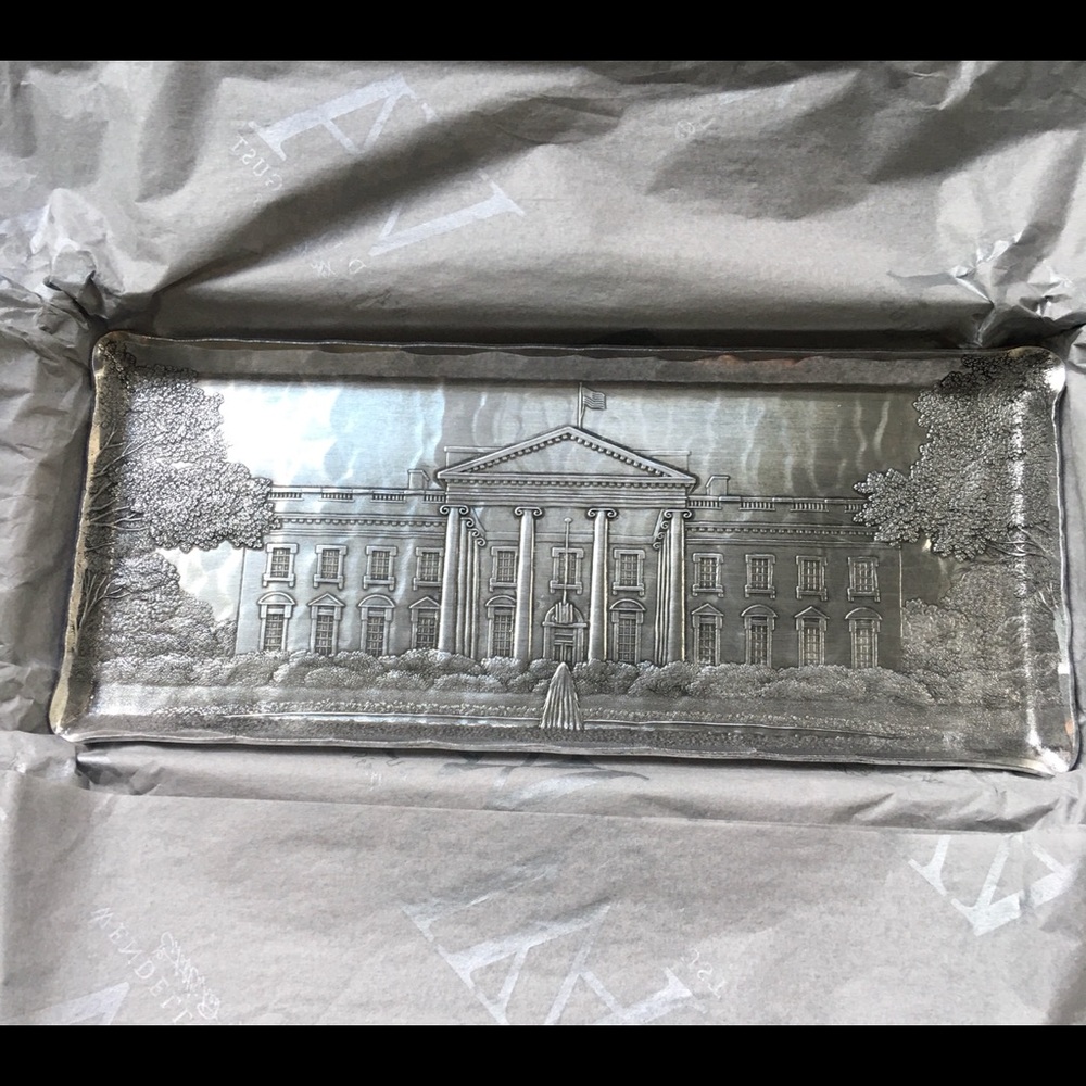 White House Pewter Tray 🇺🇸